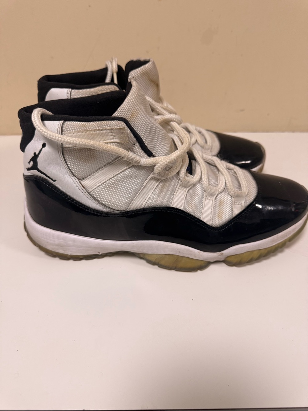 Jordan Black and White High-Top Sneakers